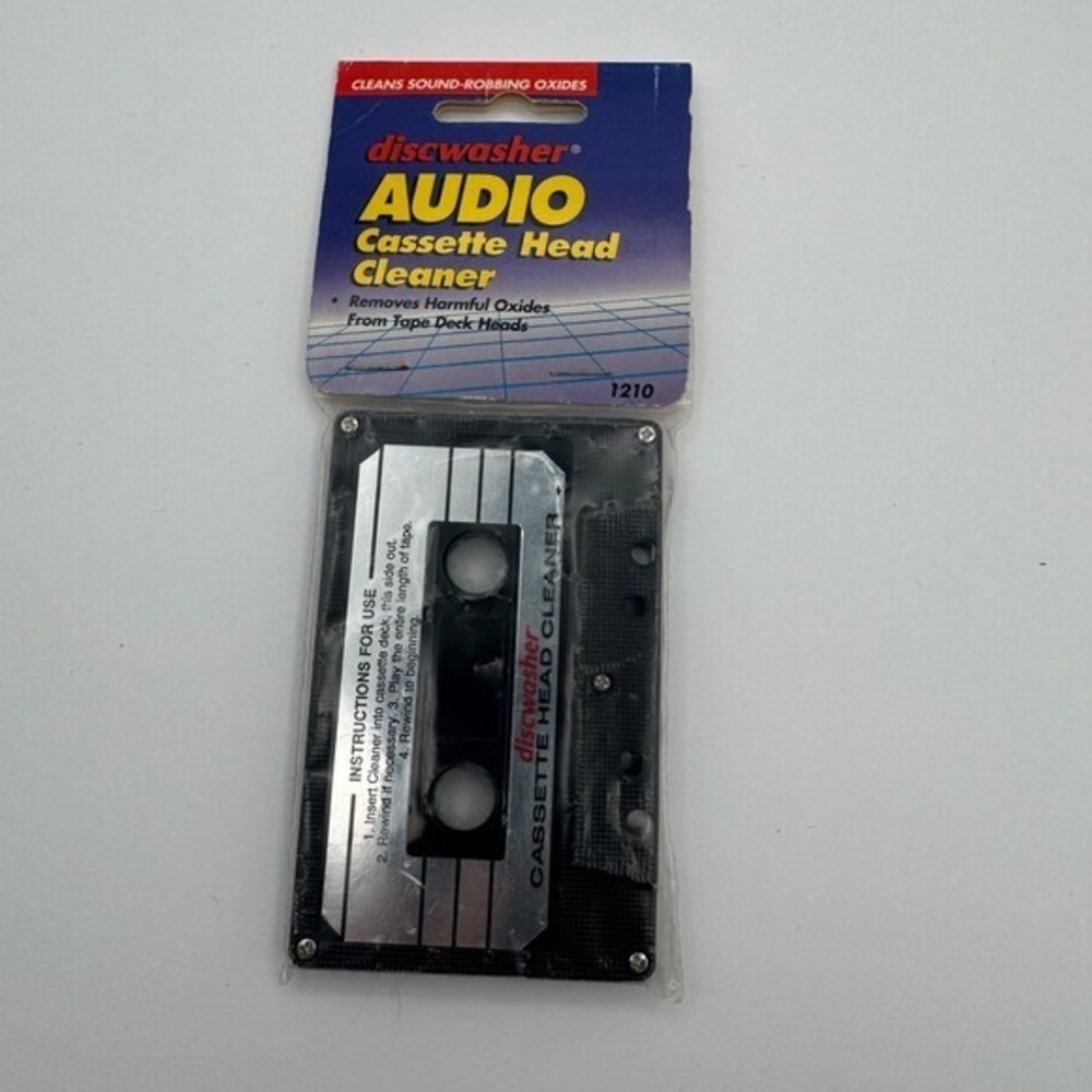 Discwasher Audio Cassette Head Cleaner 1210 Removes Oxides From Tape‎ Deck Heads